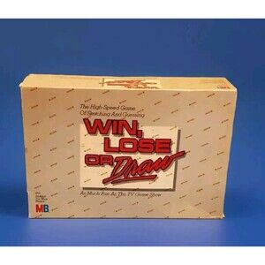 Win Lose Or Draw Board Game Milton Bradley Ages 12+ USA 3+ Players Vtg 1987